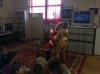 Visite du Père Noël à l'école.