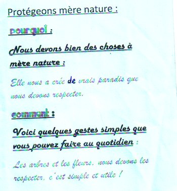 Les productions des CM2 Les productions des CM2