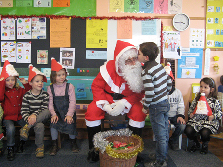 Le Père Noël est venu dans notre classe!