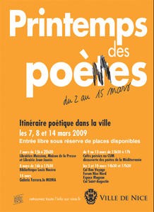 Le printemps des poètes 2009 Le printemps des poètes 2009