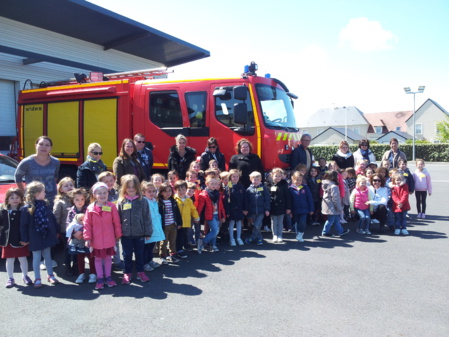 Visite de la caserne des pompiers