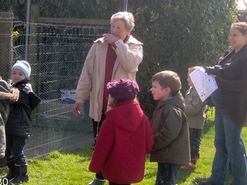 La classe de Moyenne-Section à la ferme.