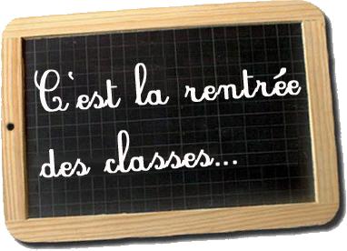 La rentrée approche La rentrée approche