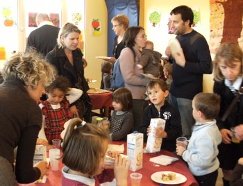 Buffet autour de la pomme