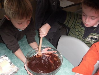 Le gâteau au chocolat