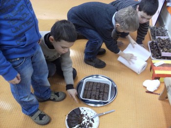 Le gâteau au chocolat