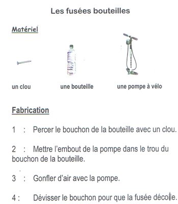 Les fusées bouteilles Les fusées bouteilles