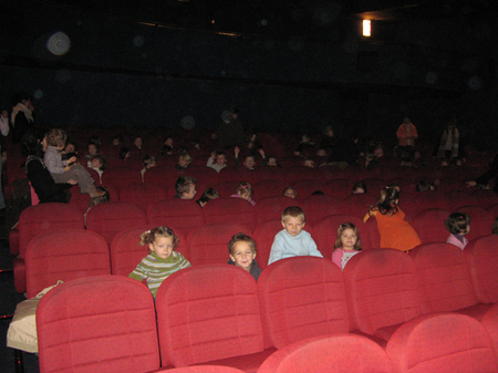 Séance de cinéma pour les plus jeunes