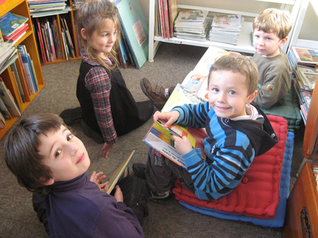 Visite à la bibliothèque