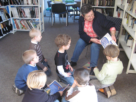 Visite à la bibliothèque