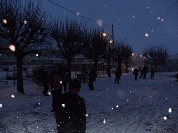 L'école sous la neige