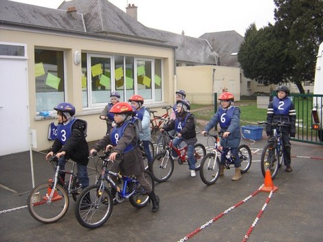 Les champions du permis vélo...