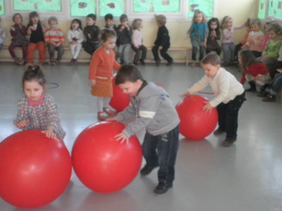 Les ballons rouges!