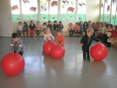 Les ballons rouges!