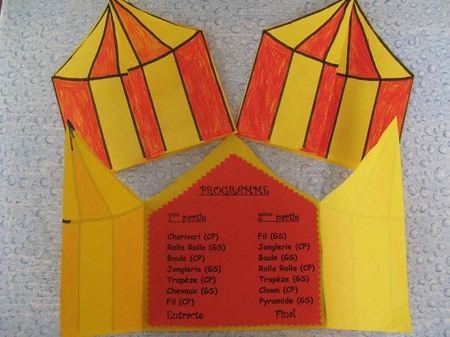 Préparatifs pour le spectacle de Cirque