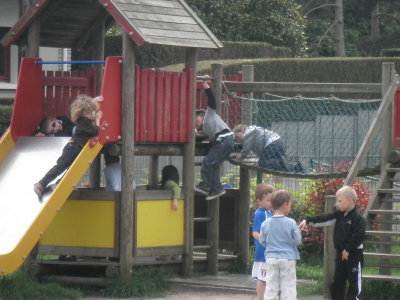 Détente et jeux en récréation