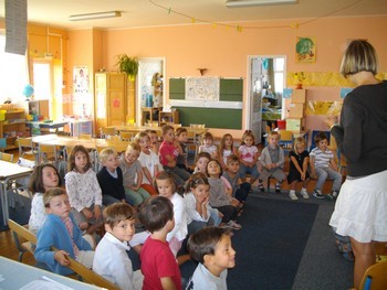 La classe de Moyenne et Grande Section de Maternelle.