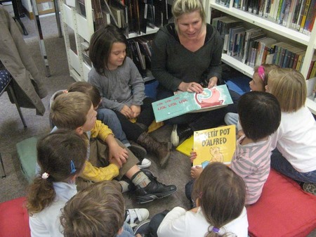 Visite à la bibliothèque