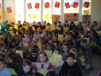 Répétition des chants de la célébration de Noël