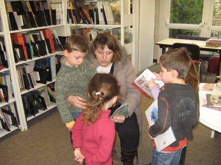 Visite à la bibliothèque