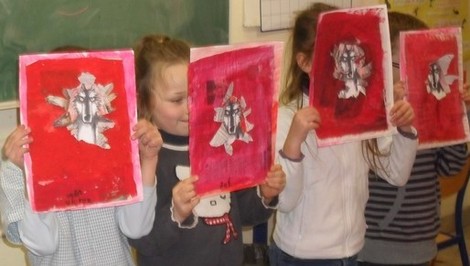 Arts Plastiques autour du loup.