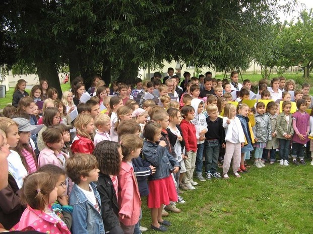 La chorale se prépare....