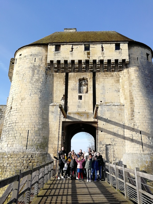 Les CE1/CE2 au château de Caen