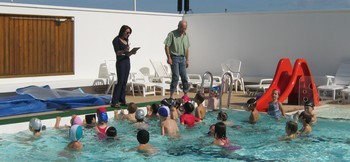 Les séances de piscine