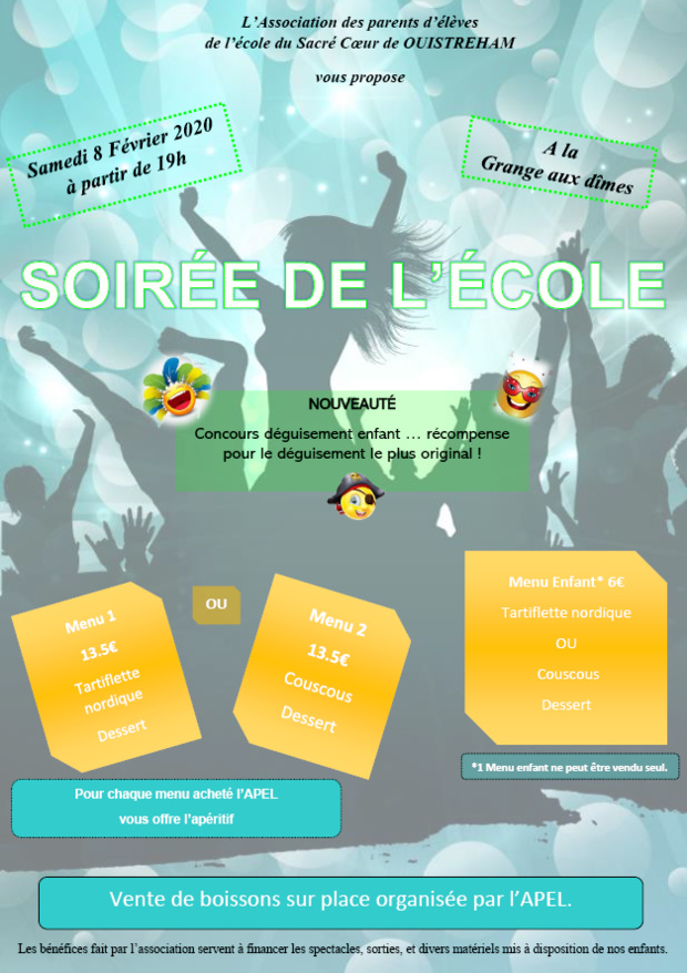SOIRÉE DE L'ECOLE SOIRÉE DE L'ECOLE