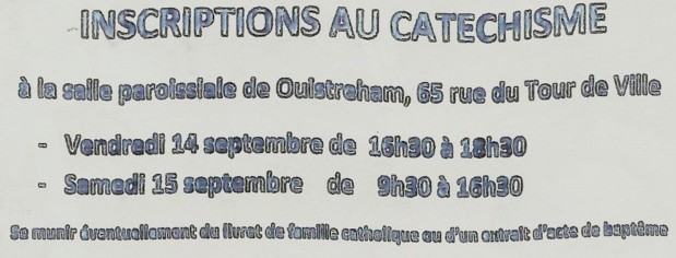 Inscriptions au KT