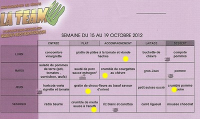 Semaine du goût à la cantine Semaine du goût à la cantine