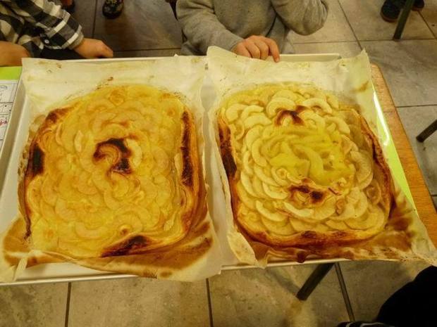 Nous les avons biensûr partagées avec toutes les GS de la classe et les CE1 de madame Menant. MIAM !! Nous les avons biensûr partagées avec toutes les GS de la classe et les CE1 de madame Menant. MIAM !!
