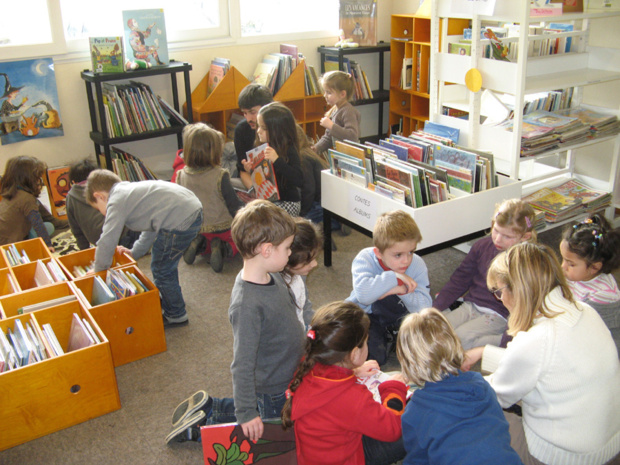 Visite à la bibliothèque Visite à la bibliothèque
