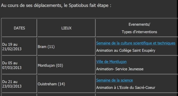 Le Spatiobus à l'école