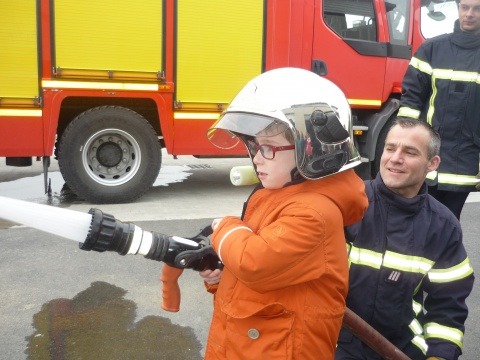 Visite de la caserne des pompiers