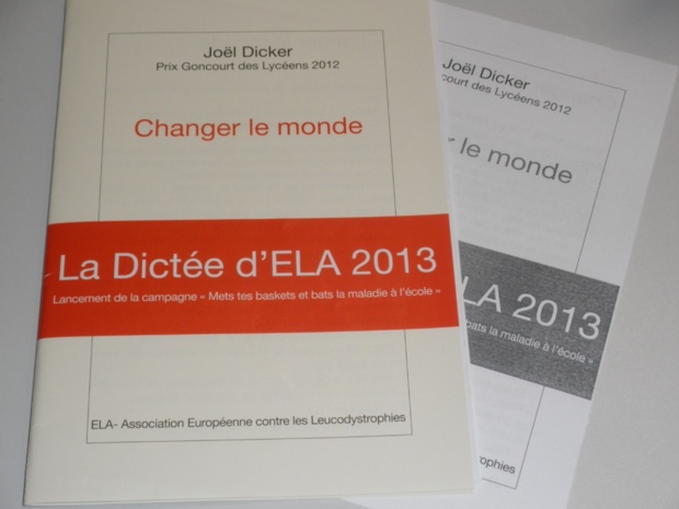 La dictée ELA 2013 La dictée ELA 2013