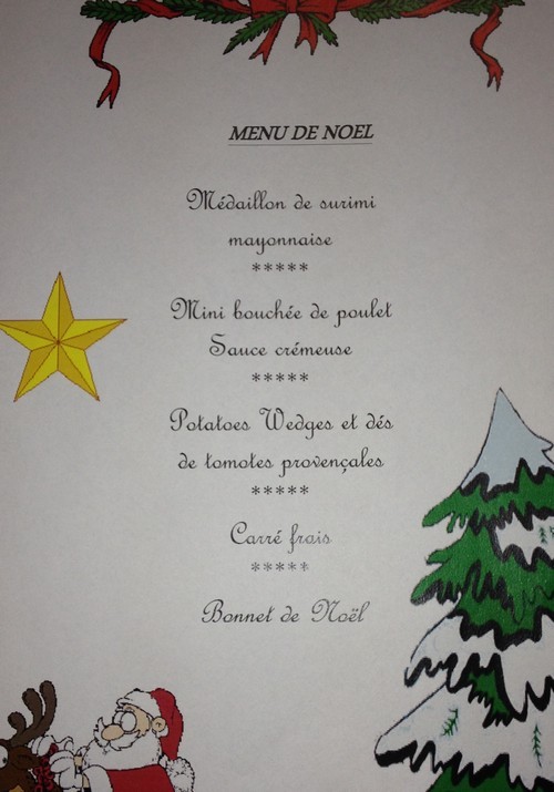 Repas de Noël jeudi 19 décembre 2013 Repas de Noël jeudi 19 décembre 2013