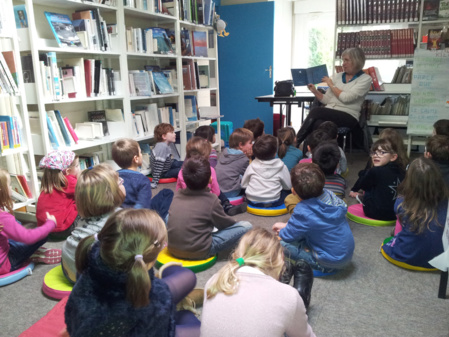 Visite à la bibliothèque des GS Visite à la bibliothèque des GS