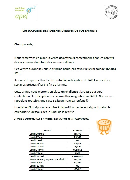 Vente de gâteaux Vente de gâteaux