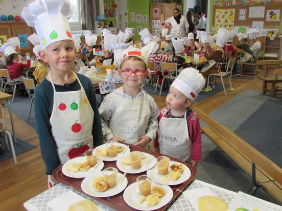 Les Maternelles cuisinent les pommes !