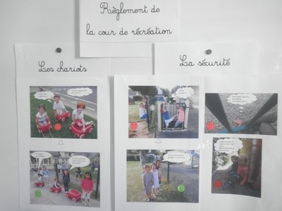 règlement de la cour de maternelle