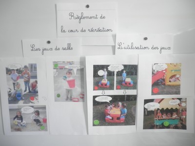 règlement de la cour de maternelle