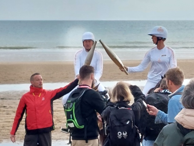 La flamme olympique! La flamme olympique!