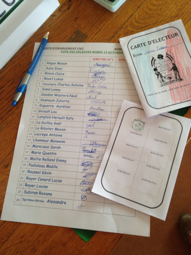 Les délégués en CM2 Les délégués en CM2