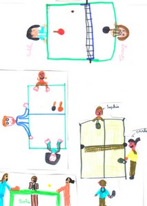 Le compte-rendu et les illustrations du tennis de table CE1 Le compte-rendu et les illustrations du tennis de table CE1