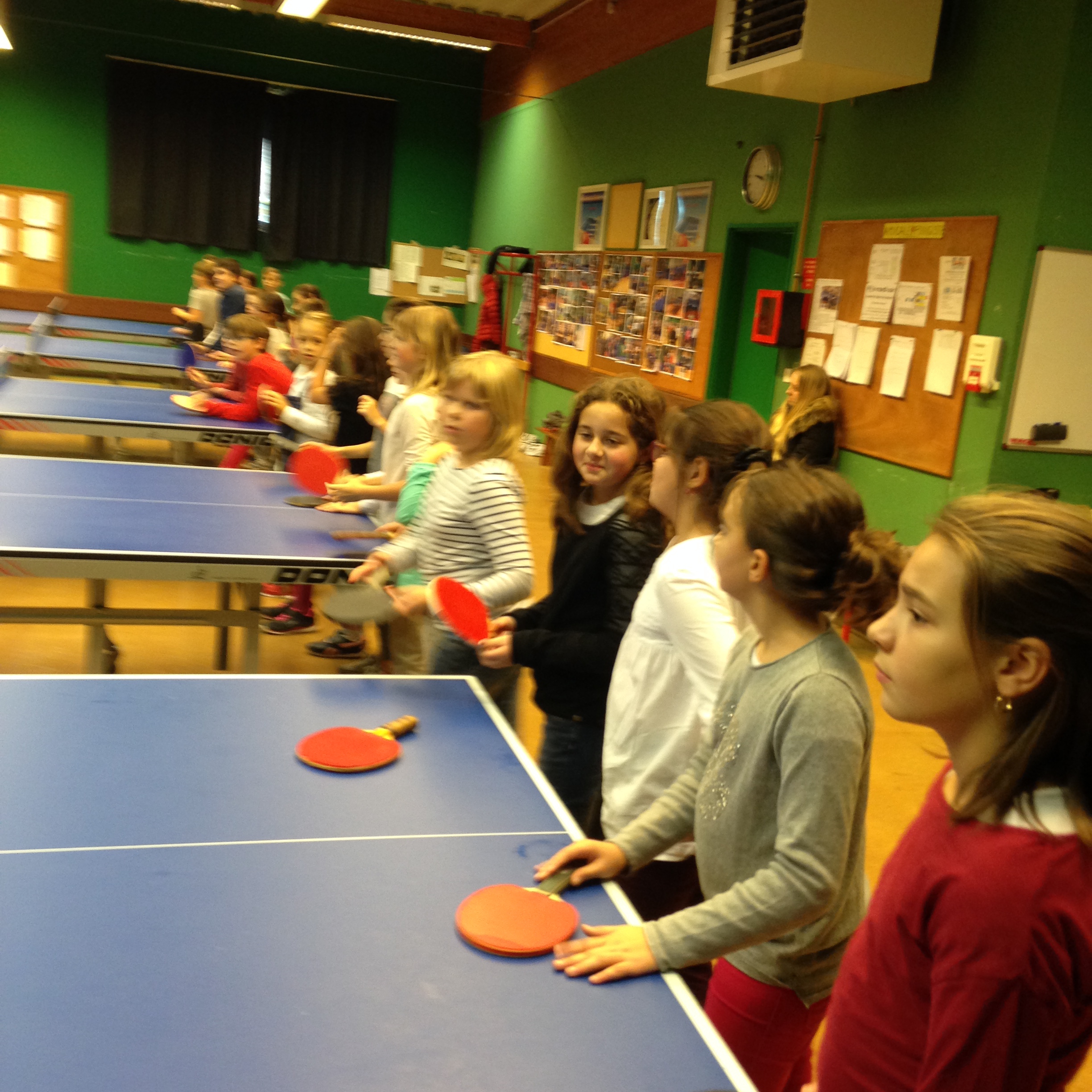 Les pongistes en piste... Les pongistes en piste...