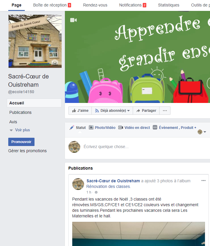 Le Facebook de l'école