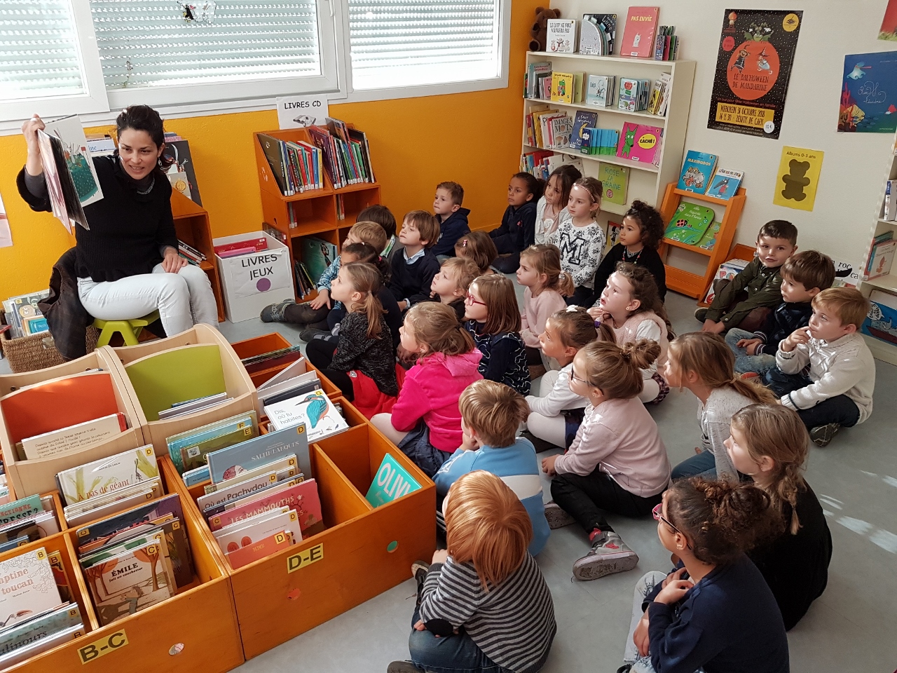 Visite à la bibliothèque