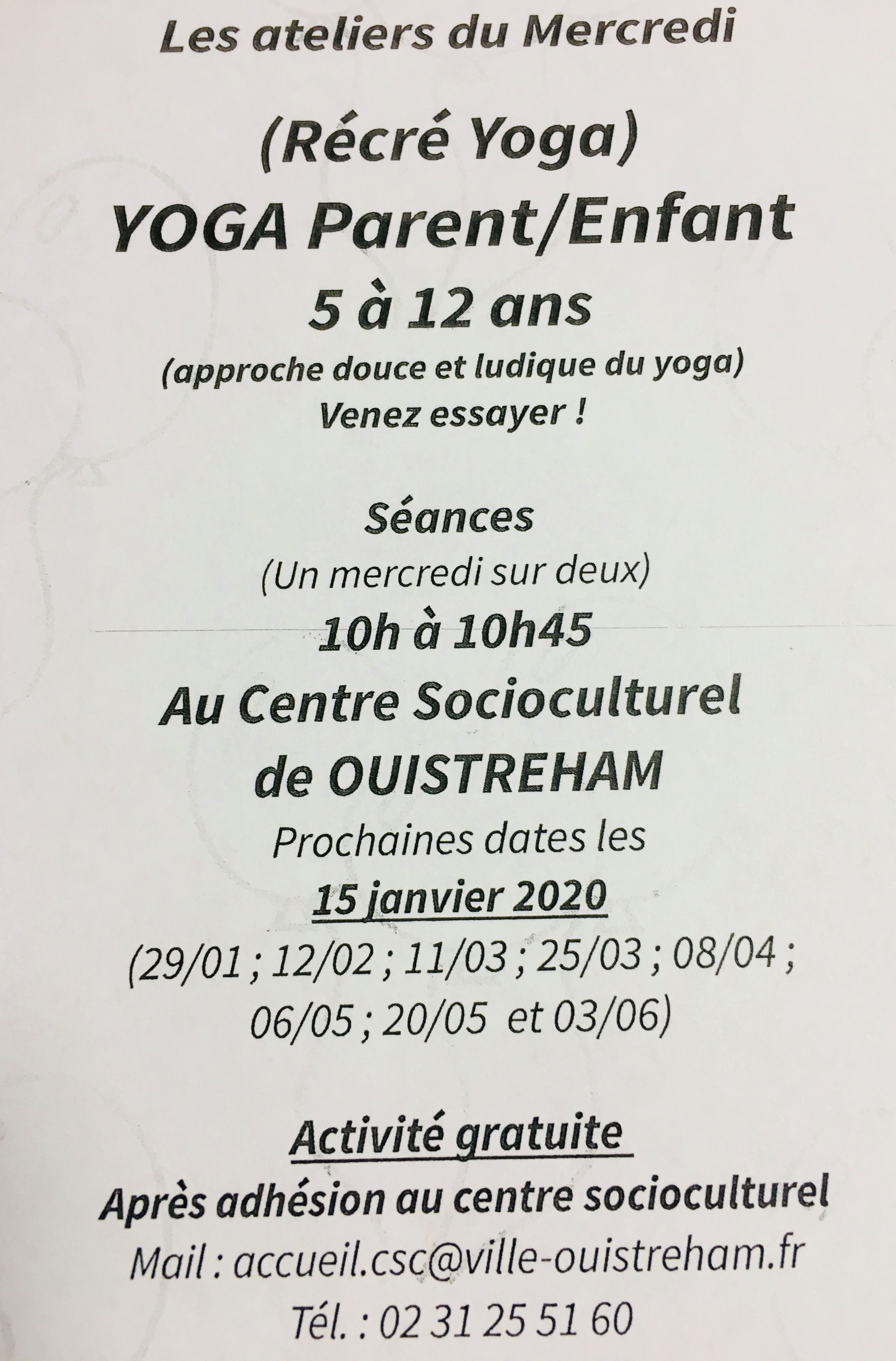 Récré Yoga à Ouistreham