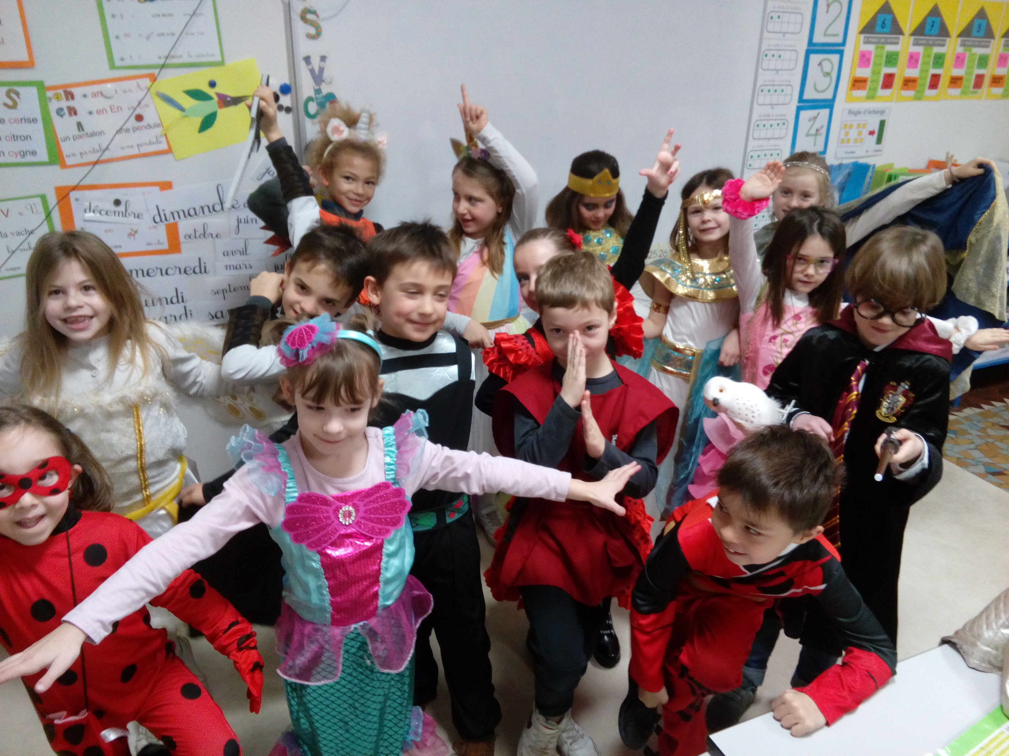 Le carnaval à l'école.